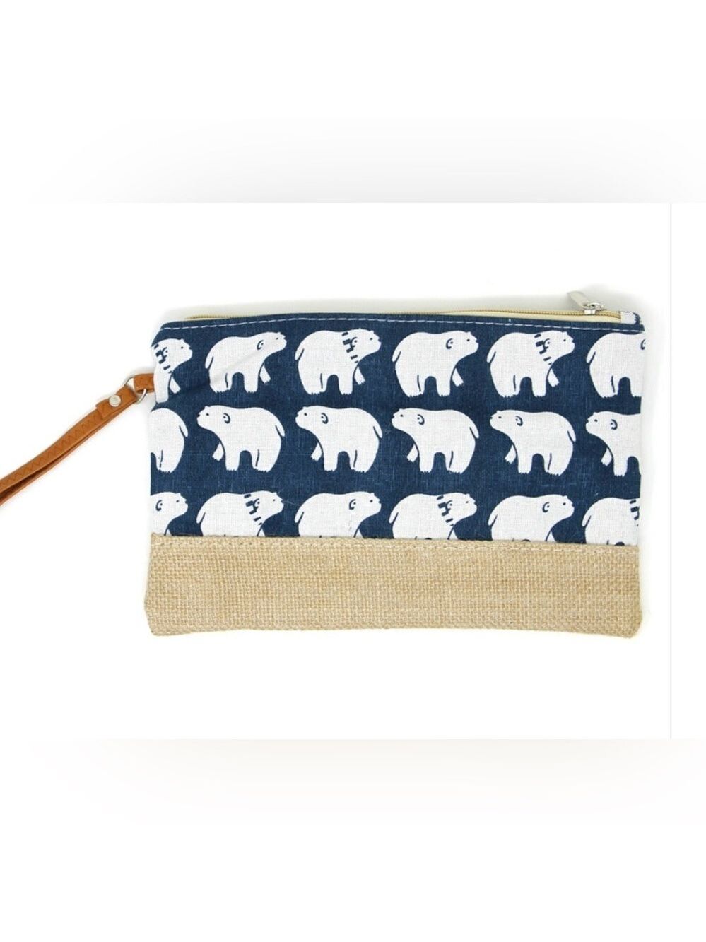 Polar Bear Beach Pouch Wristlet NEW